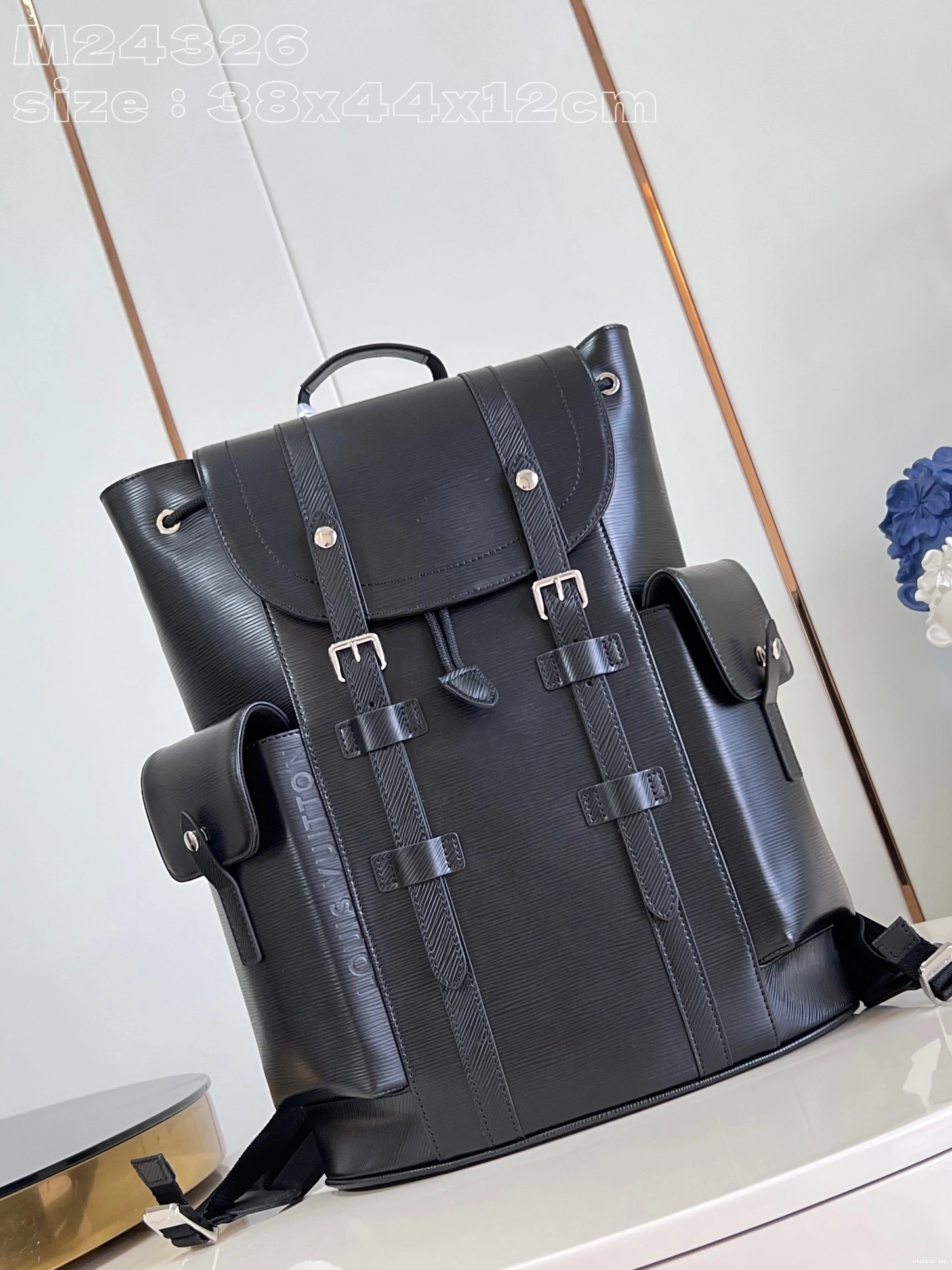 WIS Louis Christopher Vuitton MM-38*44*12.5CM Backpack 0906